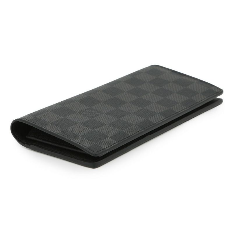 ルイヴィトン 長財布 ダミエ・グラフィット ポルトフォイユ・ブラザ N62665 LOUIS VUITTON ヴィトン 財布 メンズ 黒