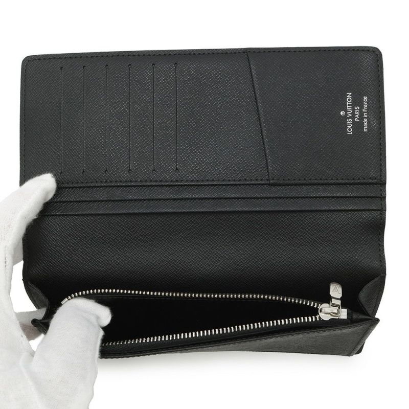 ルイヴィトン 長財布 ダミエ・グラフィット ポルトフォイユ・ブラザ N62665 LOUIS VUITTON ヴィトン 財布 メンズ 黒