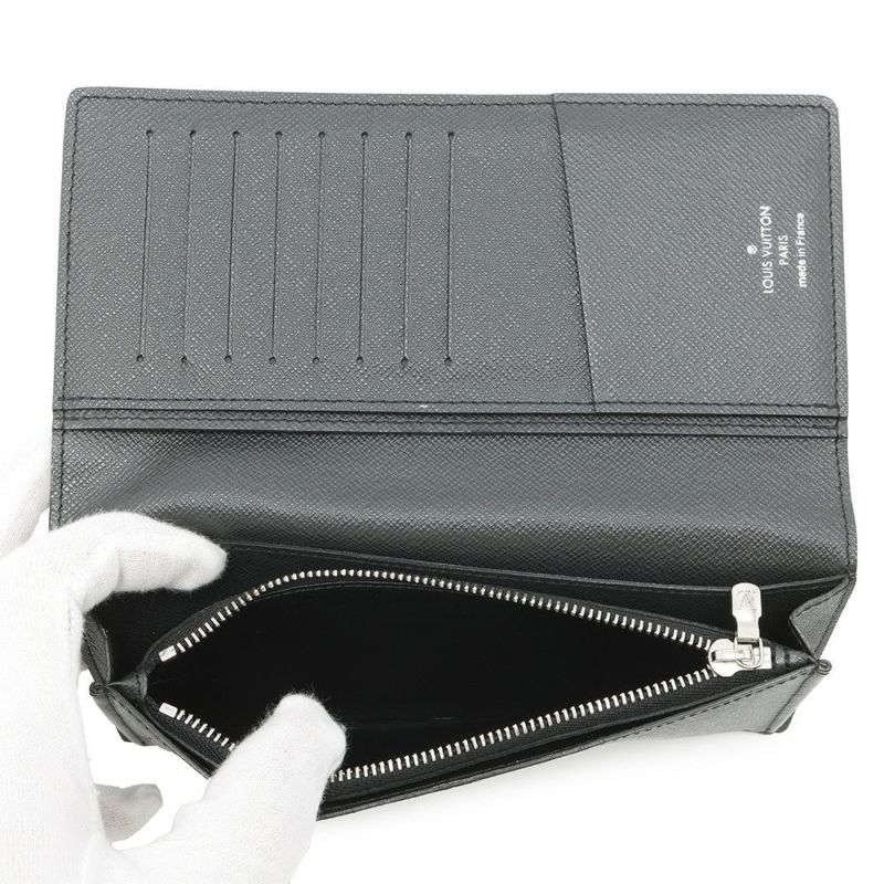 ルイヴィトン 長財布 タイガ ポルトフォイユ・ブラザ M30501 LOUIS VUITTON ヴィトン 財布 黒 メンズ