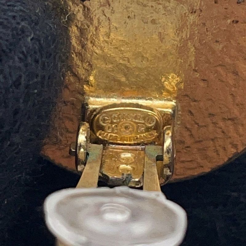 シャネル イヤリング ココマーク ラウンド メタル 01P CHANEL アクセサリー 黒