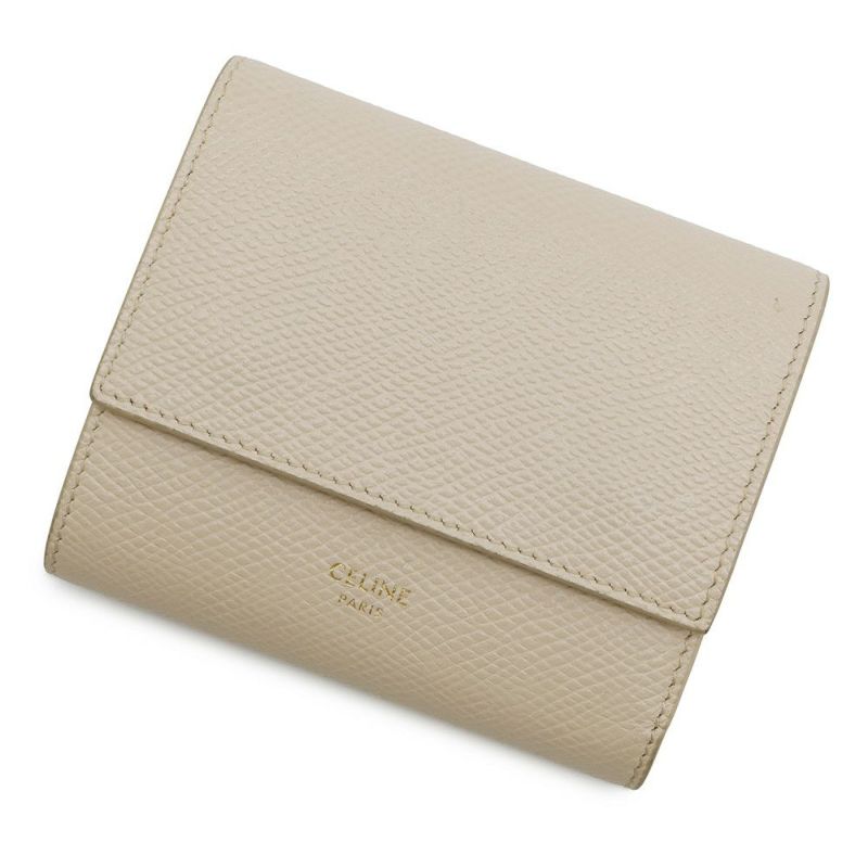セリーヌ 三つ折り財布 スモール トリフォールドウォレット レザー 10B573 CELINE
