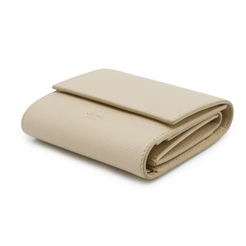 セリーヌ 三つ折り財布 スモール トリフォールドウォレット レザー 10B573 CELINE