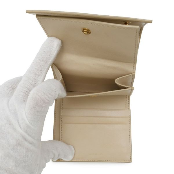 セリーヌ 三つ折り財布 スモール トリフォールドウォレット レザー 10B573 CELINE
