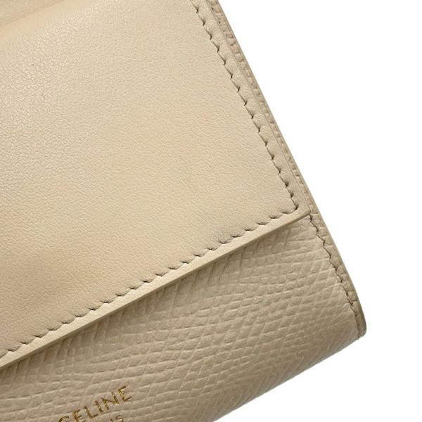 セリーヌ 三つ折り財布 スモール トリフォールドウォレット レザー 10B573 CELINE