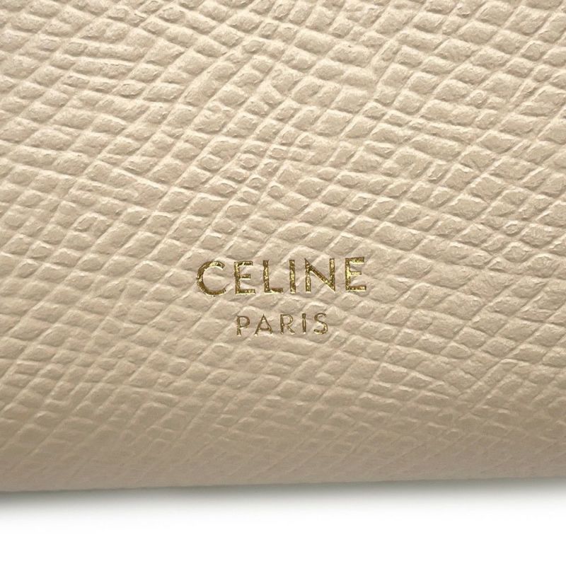 セリーヌ 三つ折り財布 スモール トリフォールドウォレット レザー 10B573 CELINE