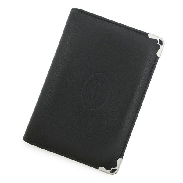 カルティエ カードケース マスト ドゥ カルティエ カーフレザー L3001367 Cartier 名刺入れ 黒