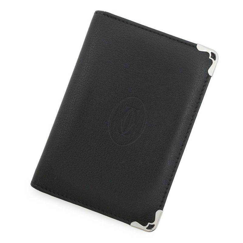 カルティエ カードケース マスト ドゥ カルティエ カーフレザー L3001367 Cartier 名刺入れ 黒