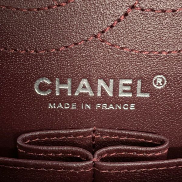 シャネル チェーンショルダーバッグ マトラッセ 2.55 ダブルフラップ エイジドカーフレザー A37590 CHANEL 黒