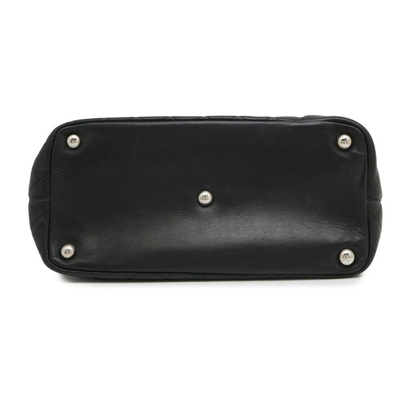 シャネル トートバッグ カンボンライン ラージトート ココマーク レザー A25169 CHANEL 黒