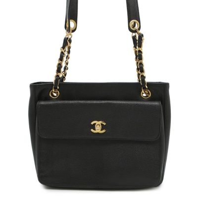 シャネル ボディバッグ ココマーク ラムスキン CHANEL ウエスト