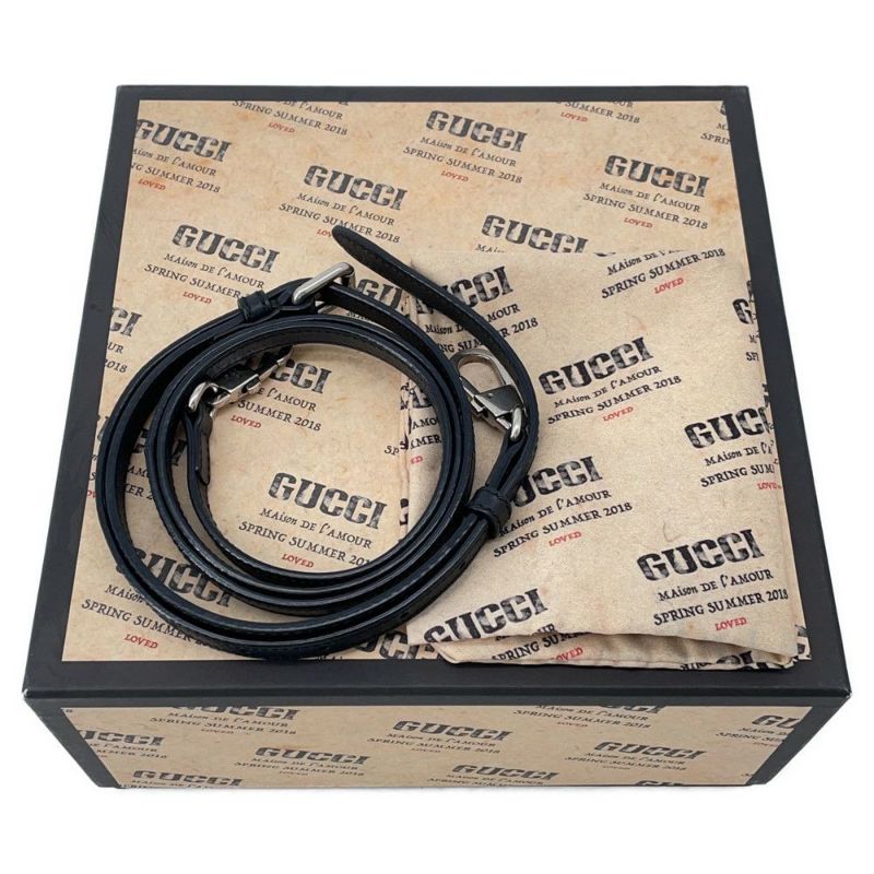 グッチ ショルダーバッグ SEGAコラボ GUCCYプリント 511189 GUCCI 黒