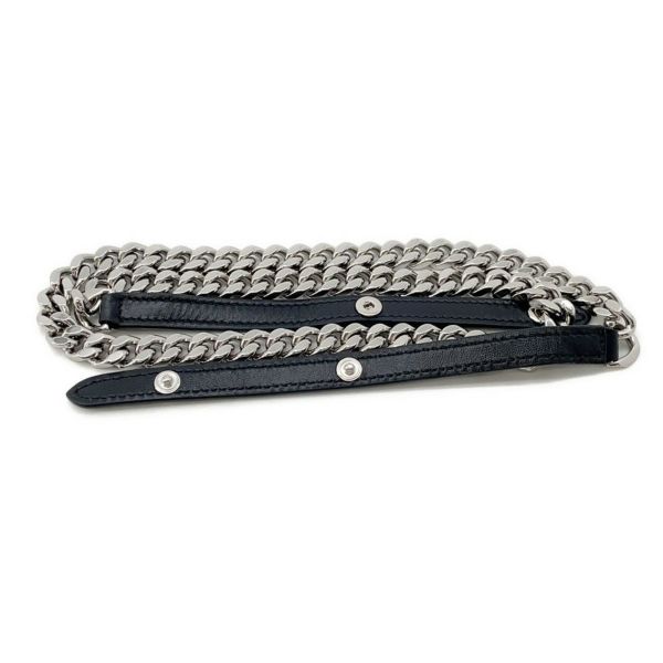 バーバリー チェーンショルダーバッグ LOLA ローラバッグ ベルベット ラインストーン BURBERRY 黒 ワンショルダー