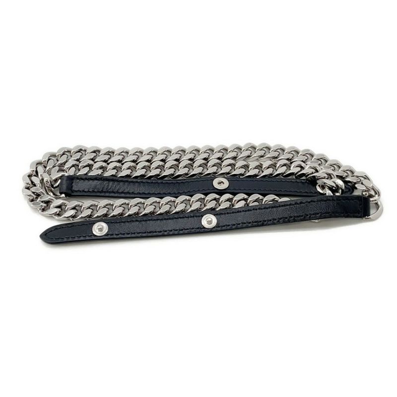 バーバリー チェーンショルダーバッグ LOLA ローラバッグ ベルベット ラインストーン BURBERRY 黒 ワンショルダー