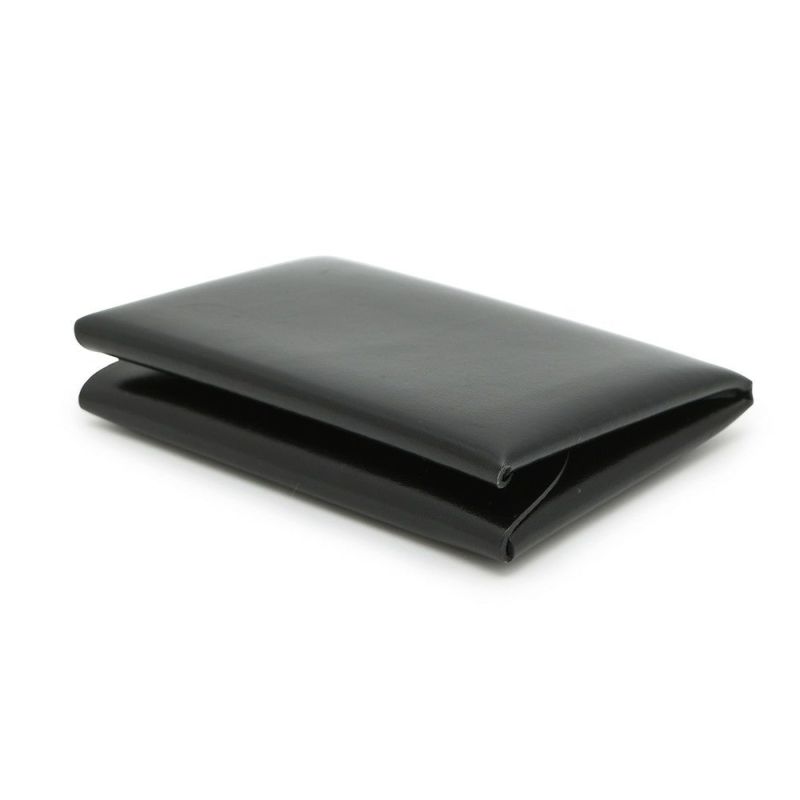 エルメス コインケース カルヴィ デュオ ブラック/シルバー金具 ボックスカーフ W刻印 財布 黒