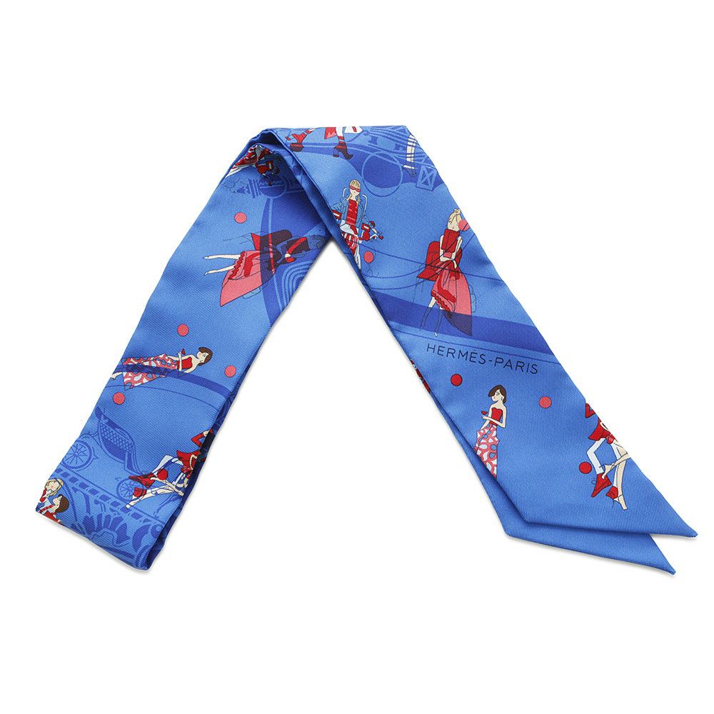 エルメス スカーフ ツイリー エクスリブリス・パリジェンヌ Ex-Libris Les Parisiennes HERMES シルク 2020年春夏