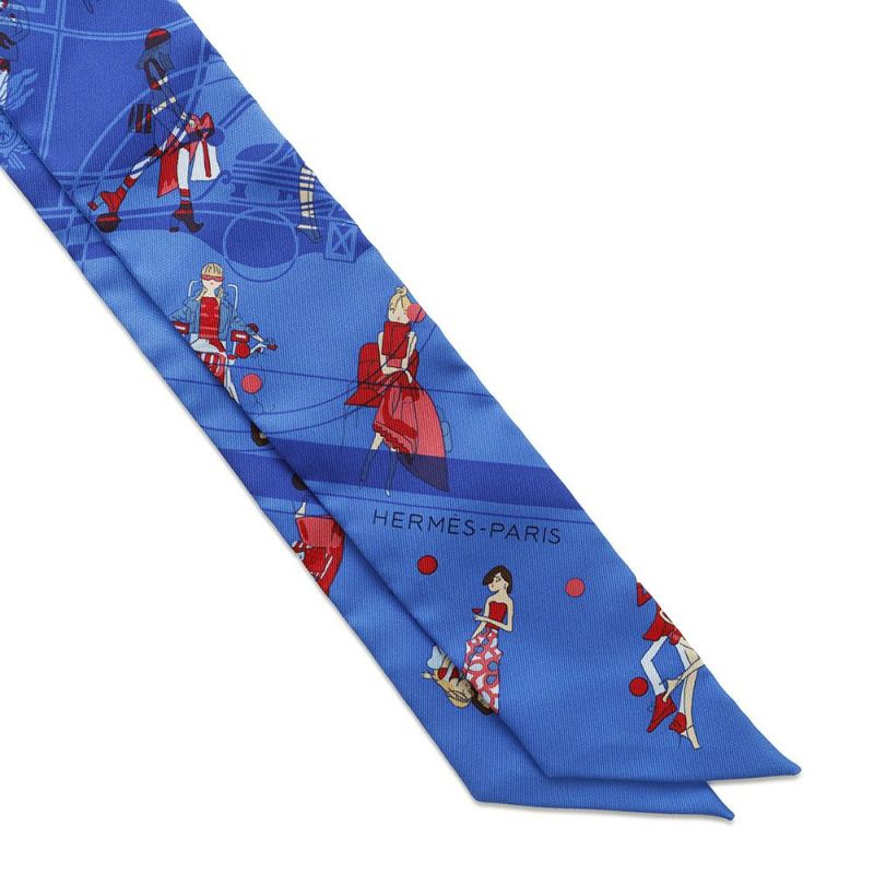 エルメス スカーフ ツイリー エクスリブリス・パリジェンヌ Ex-Libris Les Parisiennes HERMES シルク 2020年春夏