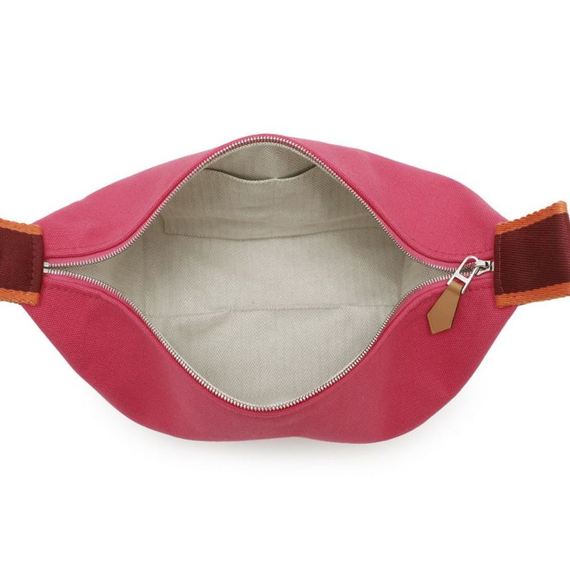 エルメス ポーチ ブリッド・ア・ブラックPM ハイビスカス/シルバー金具 キャンバス HERMES バッグ 小物入れ