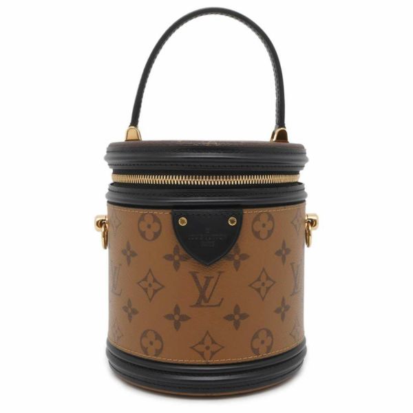 ルイヴィトン ハンドバッグ モノグラム・リバース カンヌ M43986 バニティバッグ 2wayショルダー 黒 ブラック