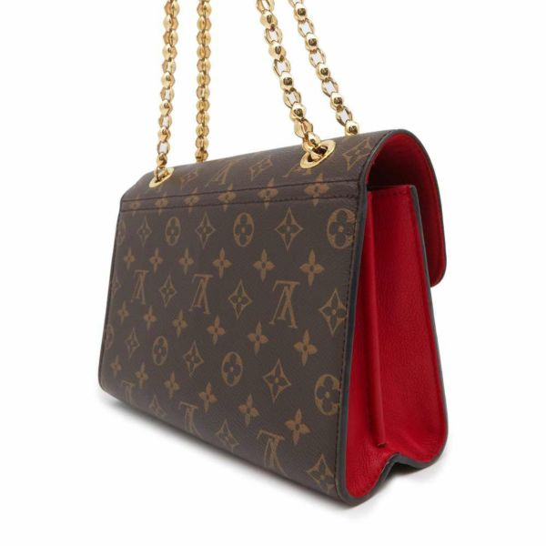 ルイヴィトン チェーンショルダーバッグ モノグラム ヴィクトワール M41731 LOUIS VUITTON レッド 赤