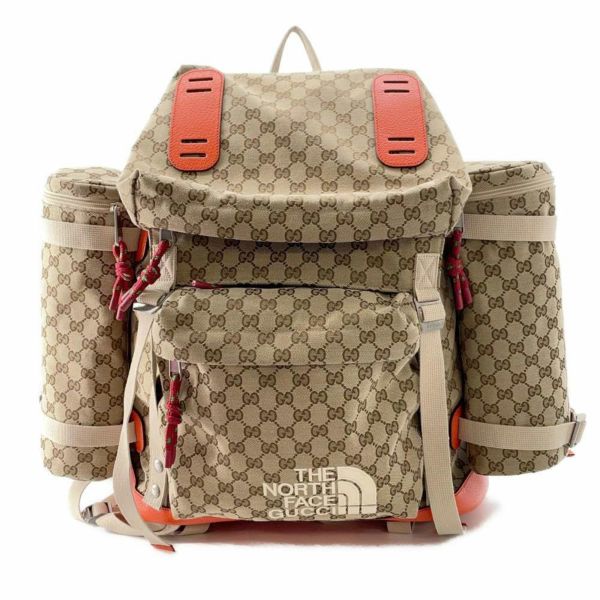 グッチ リュックサック ノースフェイスコラボ GGキャンバス 650294 GUCCI THE ＮORTH FACE バックパック トラベル 旅行