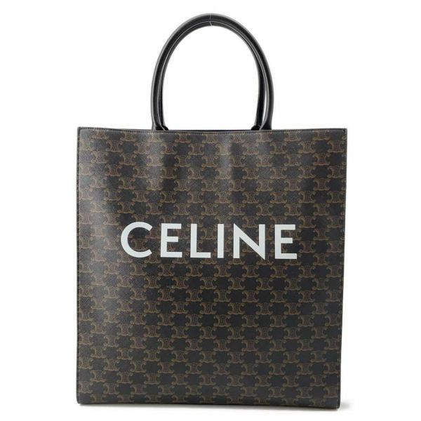 セリーヌ トートバッグ バーティカル カバ 190972BRJ.38NO CELINE バッグ ロゴ 黒