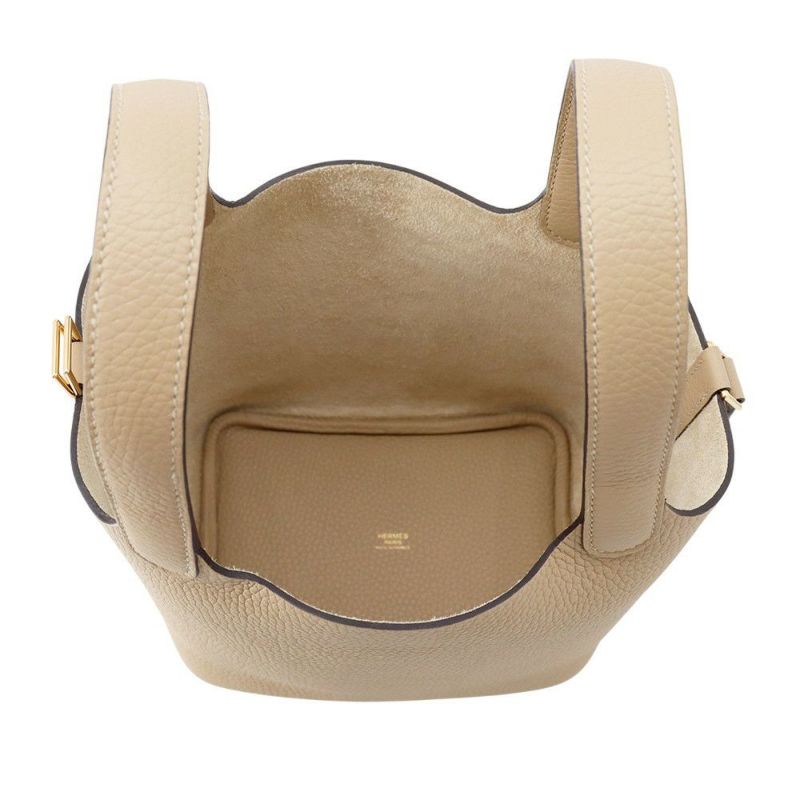 エルメス ハンドバッグ ピコタンロックPM トレンチ/ゴールド金具 トリヨンクレマンス K刻印