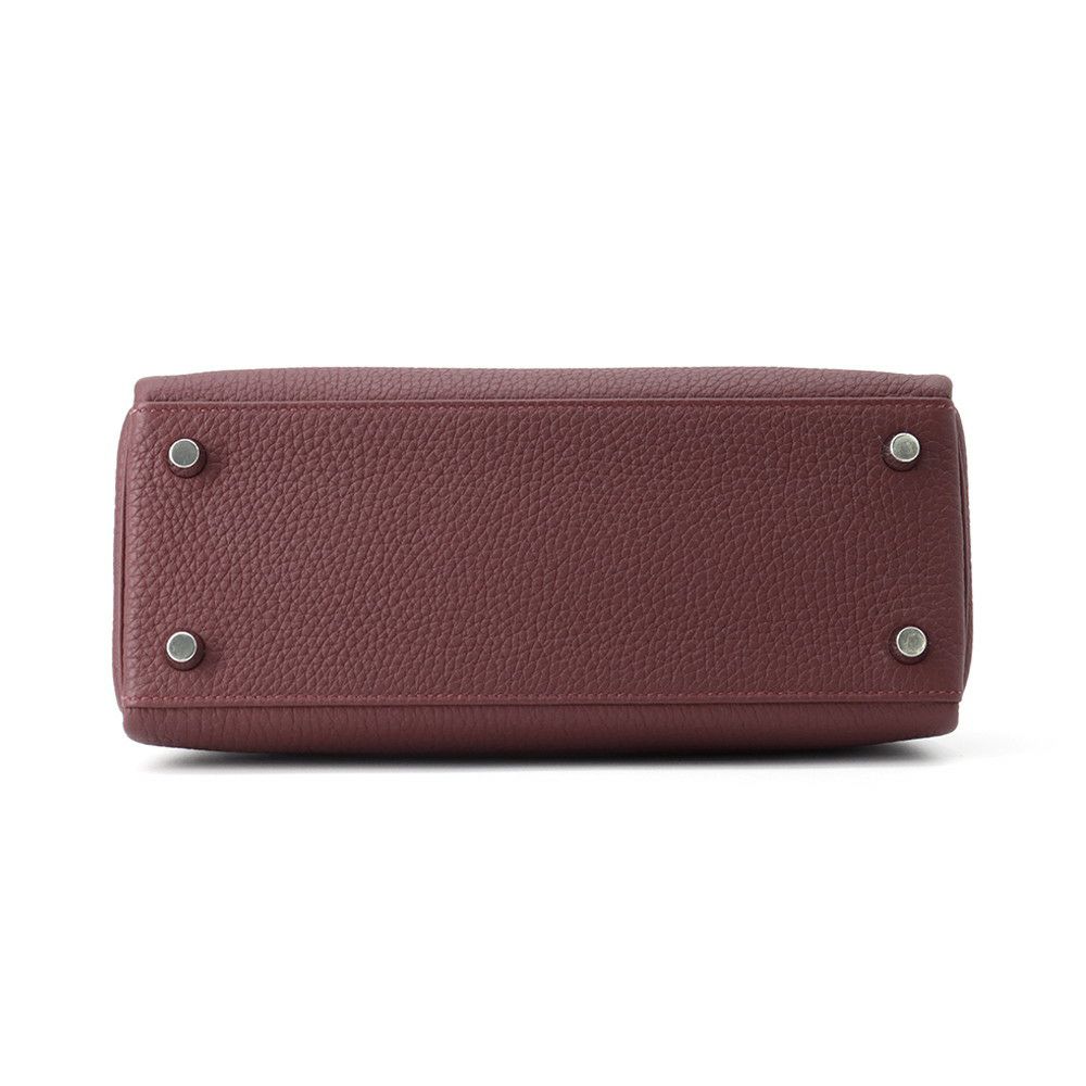 エルメス ハンドバッグ ケリー25 内縫い ルージュアッシュ/シルバー金具 トゴ W刻印 2wayショルダー