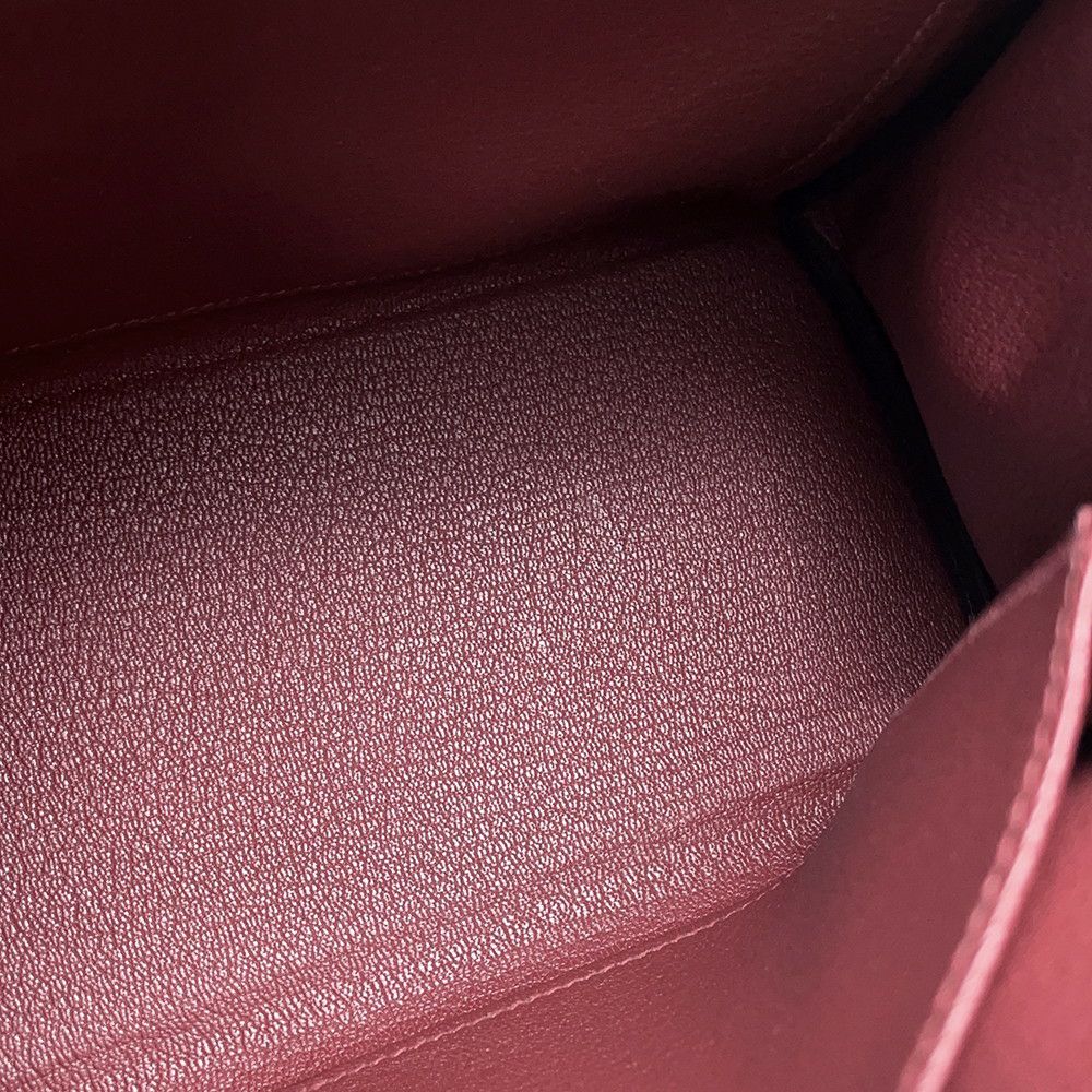 エルメス ハンドバッグ ケリー25 内縫い ルージュアッシュ/シルバー金具 トゴ W刻印 2wayショルダー