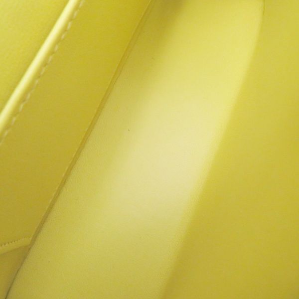 エルメス ハンドバッグ ミニケリー 外縫い ライム/シルバー金具 エプソン B刻印 HERMES Kelly 2wayバッグ