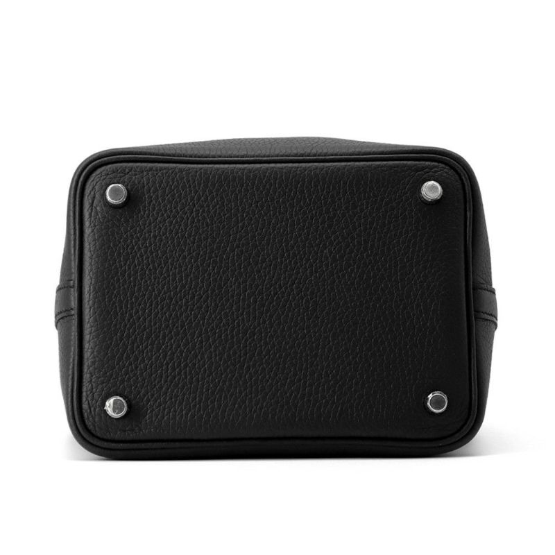 エルメス ハンドバッグ ピコタンロックPM ブラック/シルバー金具 トリヨンクレマンス K刻印 HERMES トートバッグ 黒