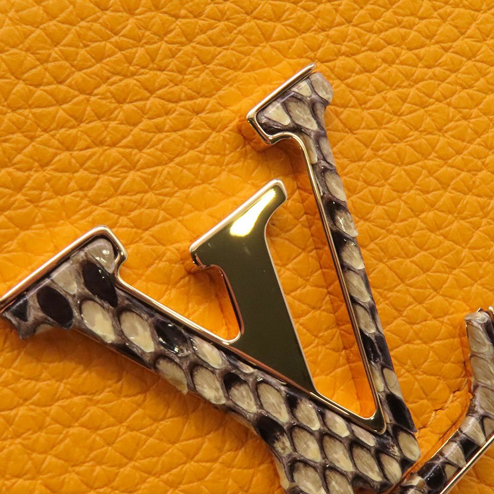 ルイヴィトン 長財布 トリヨンレザー/パイソン ポルトフォイユ・カプシーヌ N81415 LOUIS VUITTON