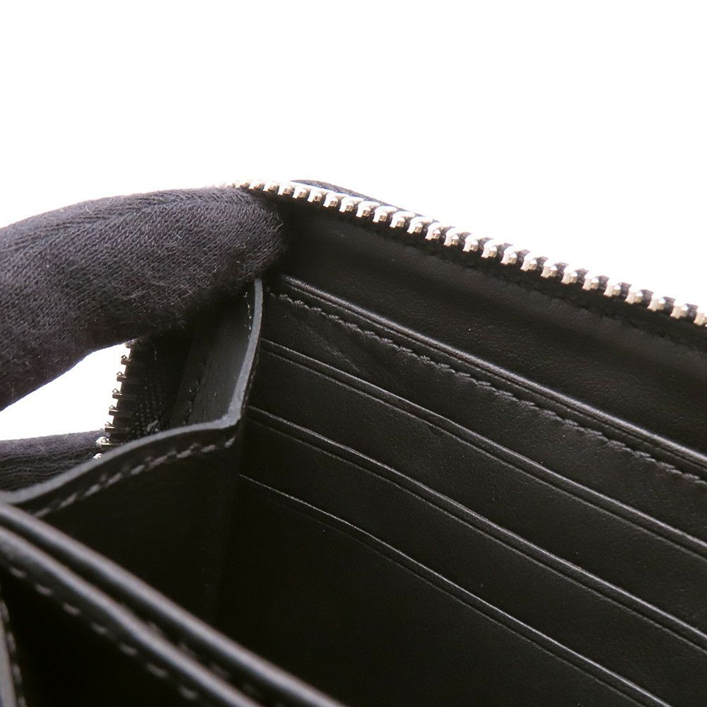 ルイヴィトン 長財布 モノグラム マヒナ ジッピー・ウォレット M61867 LOUIS VUITTON ブラック 黒