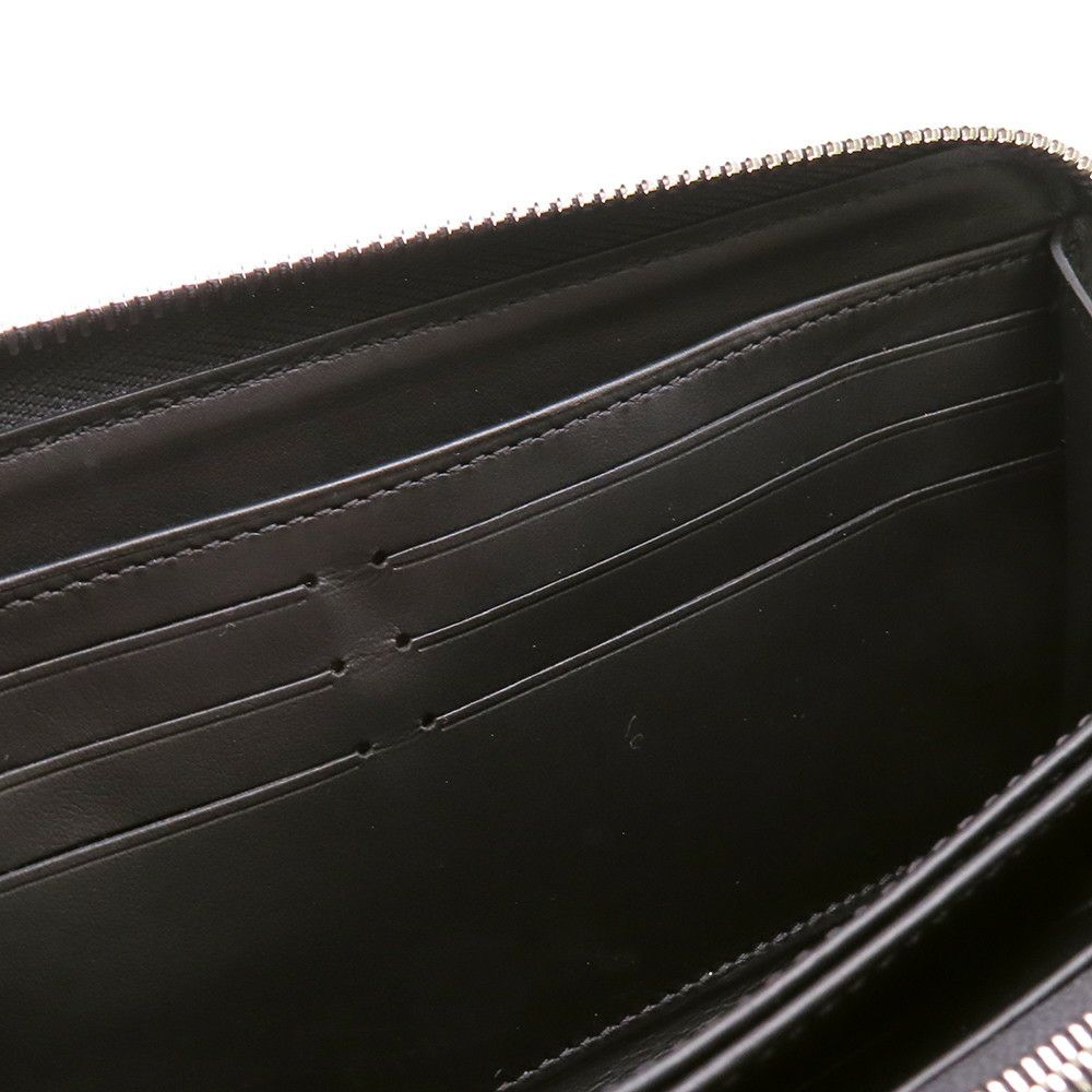 ルイヴィトン 長財布 モノグラム マヒナ ジッピー・ウォレット M61867 LOUIS VUITTON ブラック 黒