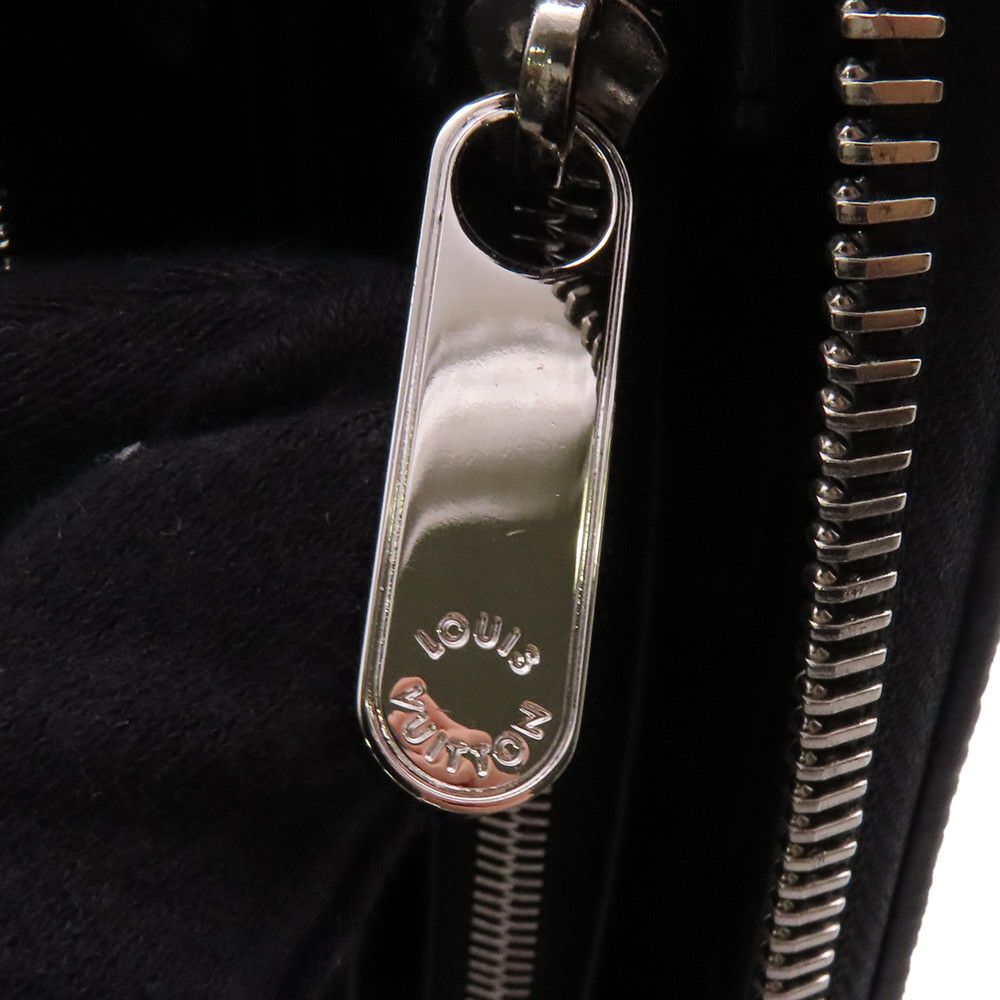 ルイヴィトン 長財布 モノグラム マヒナ ジッピー・ウォレット M61867 LOUIS VUITTON ブラック 黒