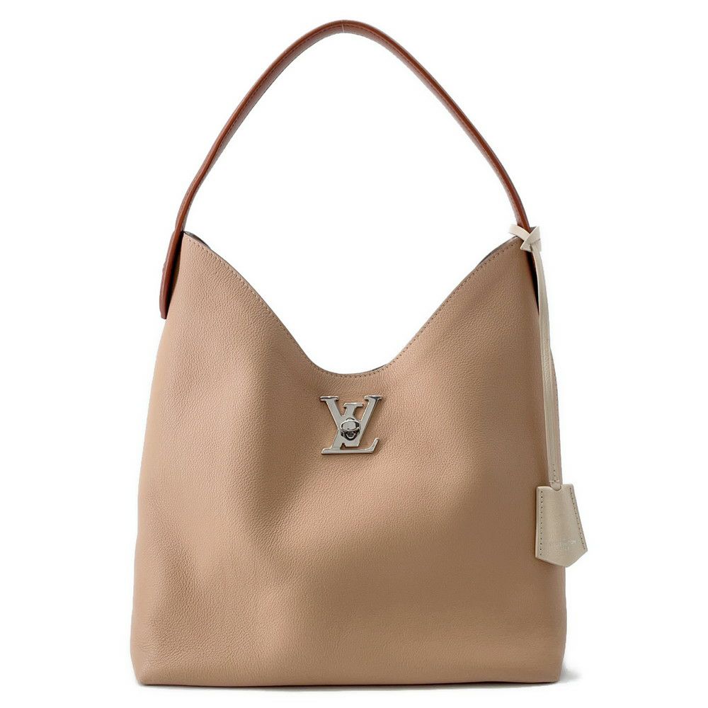 ルイヴィトン ショルダーバッグ レザー ロックミーホーボー M44330 LOUIS VUITTON ベージュ