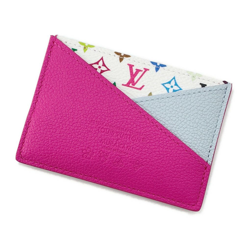 ルイヴィトン カードケース モノグラム・マルチカラー LV x TM ポルト カルト・クリスクロス M14091 村上隆 コラボ
