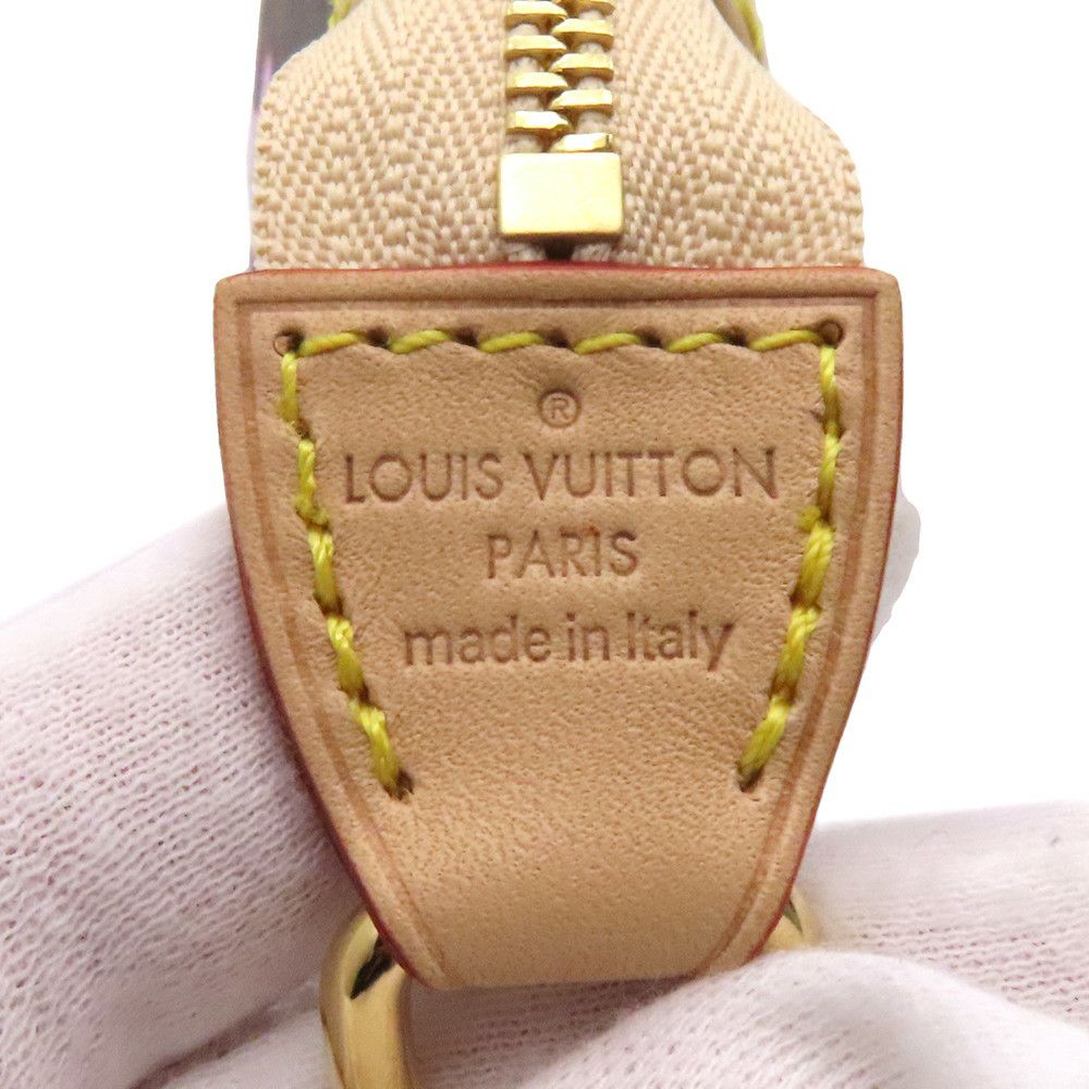 ルイヴィトン ハンドバッグ モノグラム・チェリーブロッサム LV × TM ポシェット･アクセソワール M13666 ポーチ 村上隆
