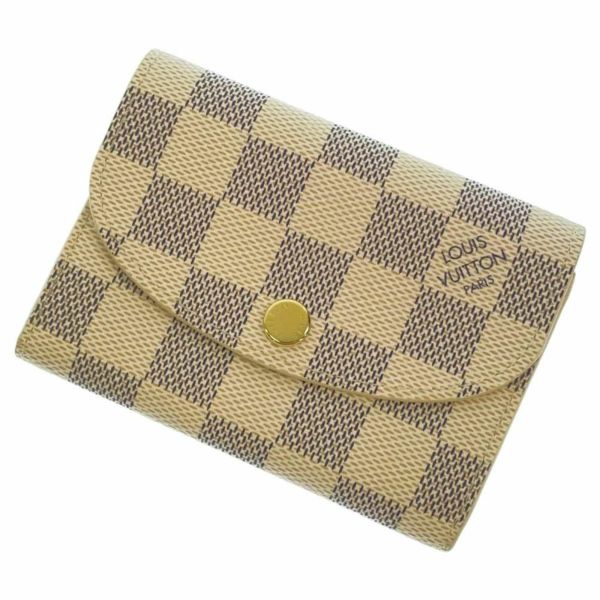 ルイヴィトン コインケース ダミエ・アズール ポルトモネ・ロザリ N61276 LOUIS VUITTON ヴィトン 小銭入れ ローズバレリーヌ