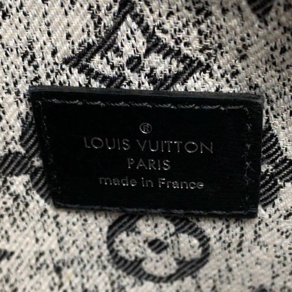 ルイヴィトン トートバッグ オンザゴーMM  モノグラム・ジャカード デニム M46448 LOUIS VUITTON  黒 白