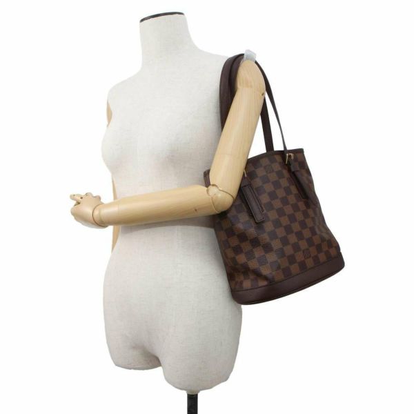 ルイヴィトン ショルダーバッグ ダミエ・エベヌ マレ N42240 LOUIS VUITTON ヴィトン トートバッグ バケット