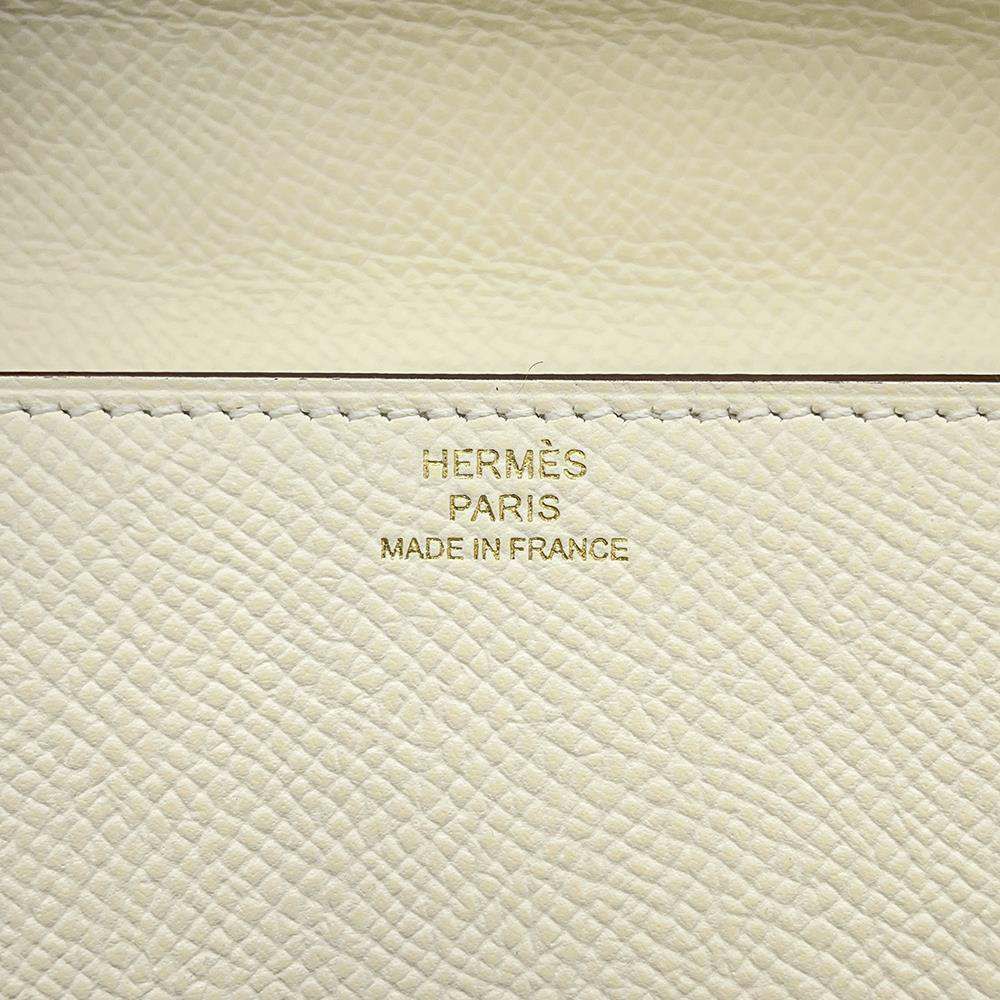 エルメス 財布 クリック16 ナタ/ピンクゴールド金具 ヴォーエプソン Z刻印 HERMES