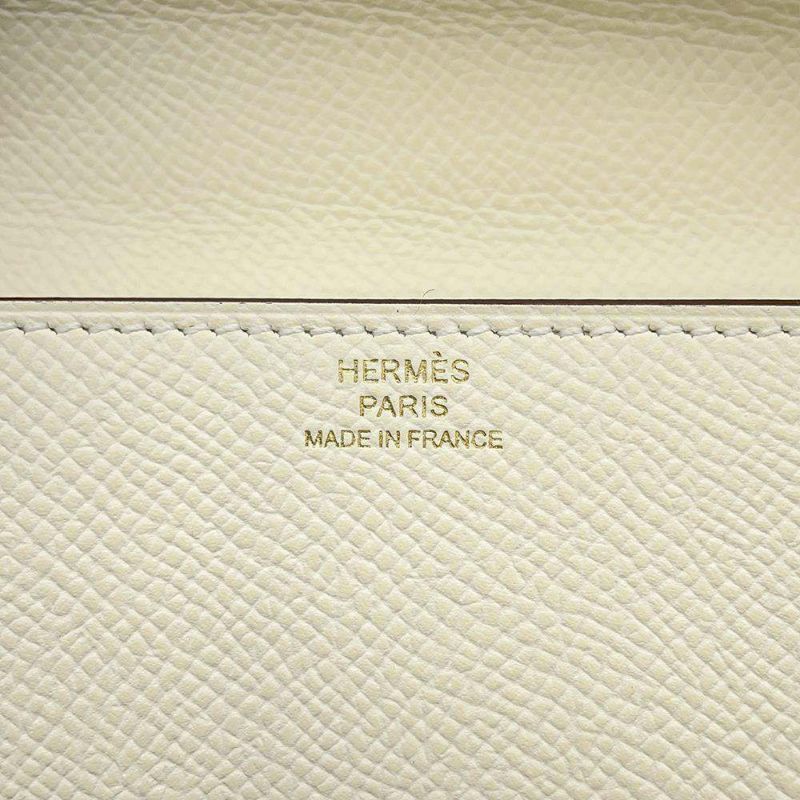 エルメス 財布 クリック16 ナタ/ピンクゴールド金具 ヴォーエプソン Z刻印 HERMES