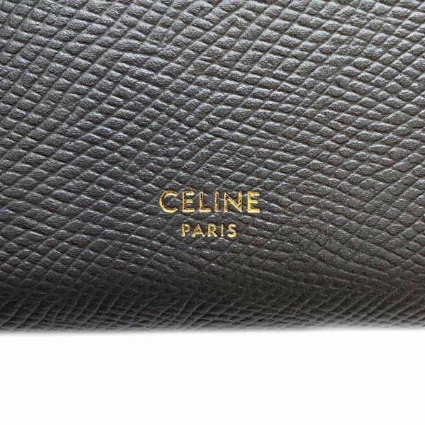 セリーヌ 二つ折り財布 スモールストラップウォレット カーフスキン 10H263BRU.10GV CELINE 財布