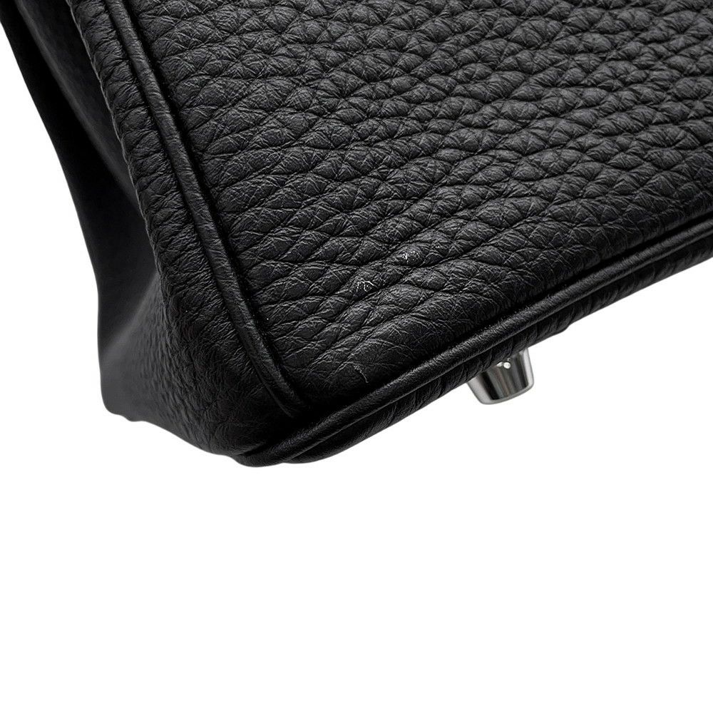 エルメス バーキン35 ブラック/シルバー金具 トゴ W刻印 HERMES Birkin ハンドバッグ 黒