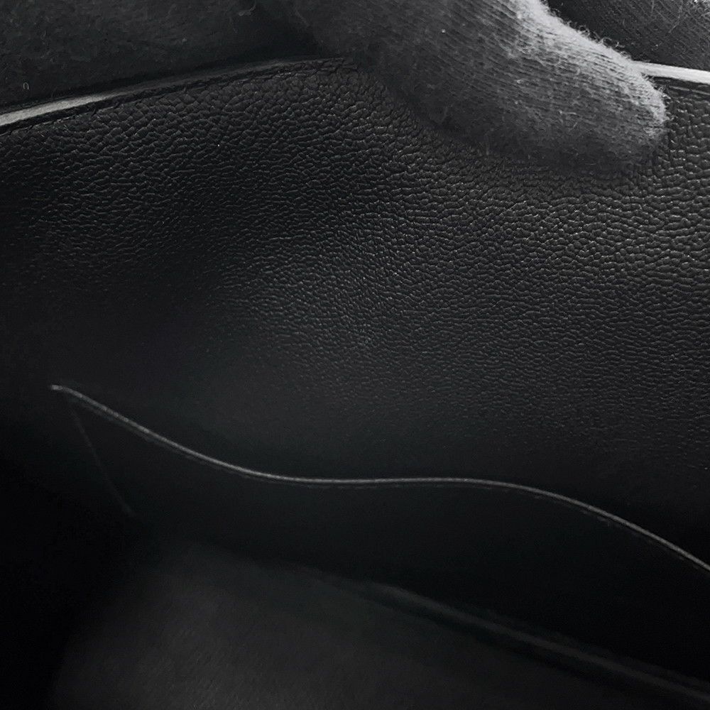 エルメス バーキン35 ブラック/シルバー金具 トゴ W刻印 HERMES Birkin ハンドバッグ 黒