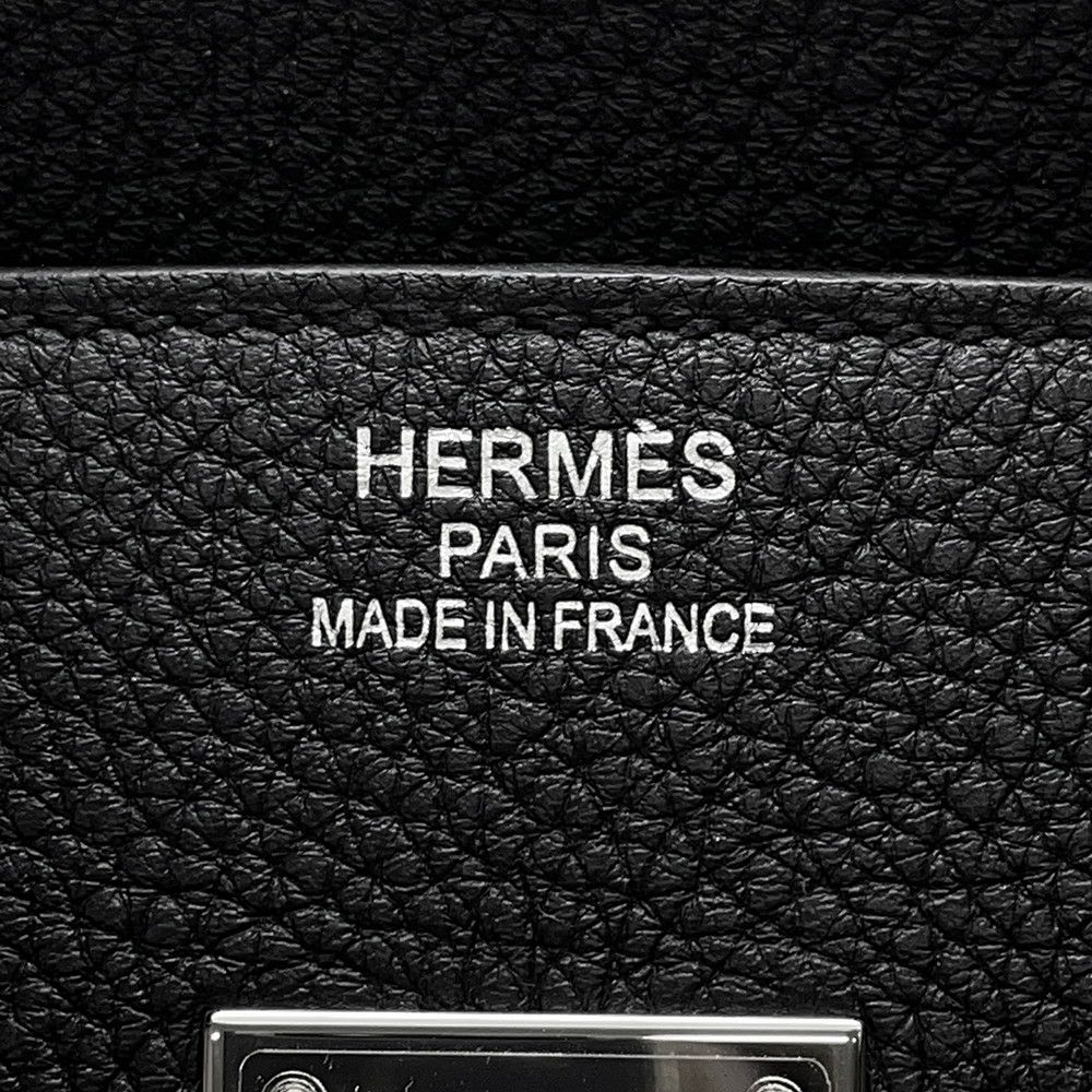 エルメス バーキン35 ブラック/シルバー金具 トゴ W刻印 HERMES Birkin ハンドバッグ 黒