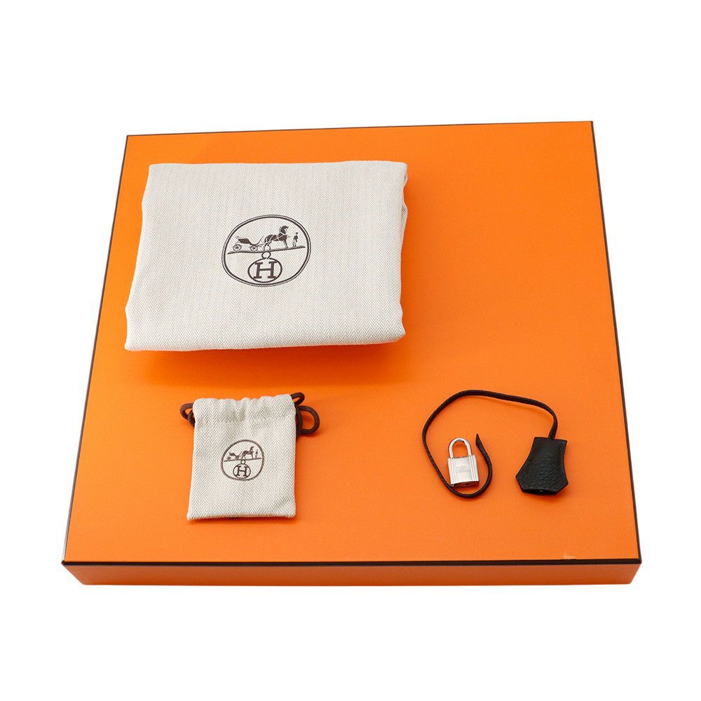 エルメス バーキン35 ブラック/シルバー金具 トゴ W刻印 HERMES Birkin ハンドバッグ 黒