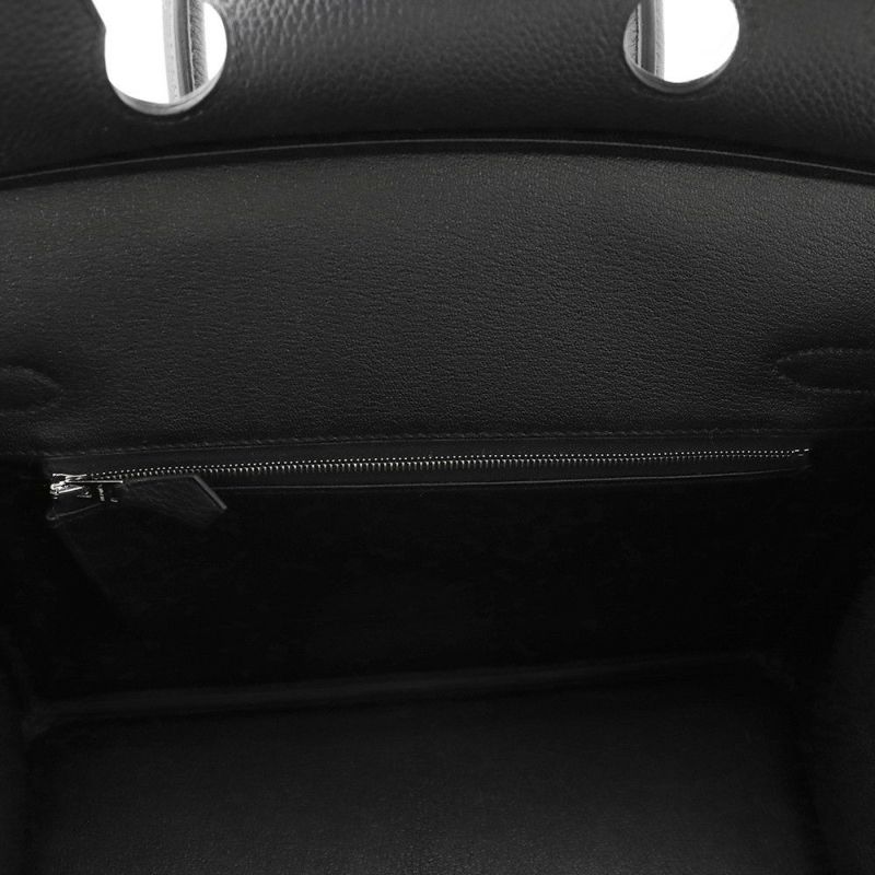 エルメス バーキン30 ブラック/マットシルバー金具 トゴ K刻印 HERMES Birkin ハンドバッグ 黒