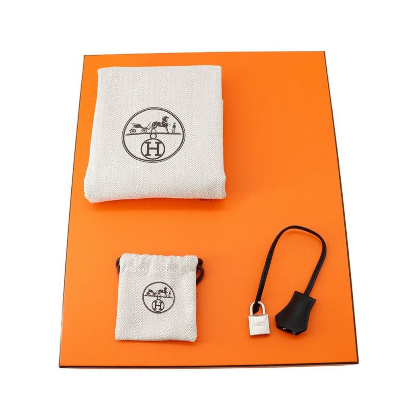 エルメス バーキン30 ブラック/マットシルバー金具 トゴ K刻印 HERMES Birkin ハンドバッグ 黒