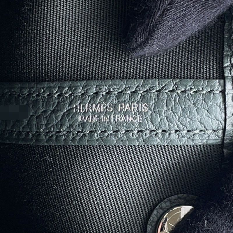 エルメス トートバッグ ガーデンパーティTPM ヴェールマングローブ/シルバー金具 トワルオフィシエ/ネゴンダ K刻印